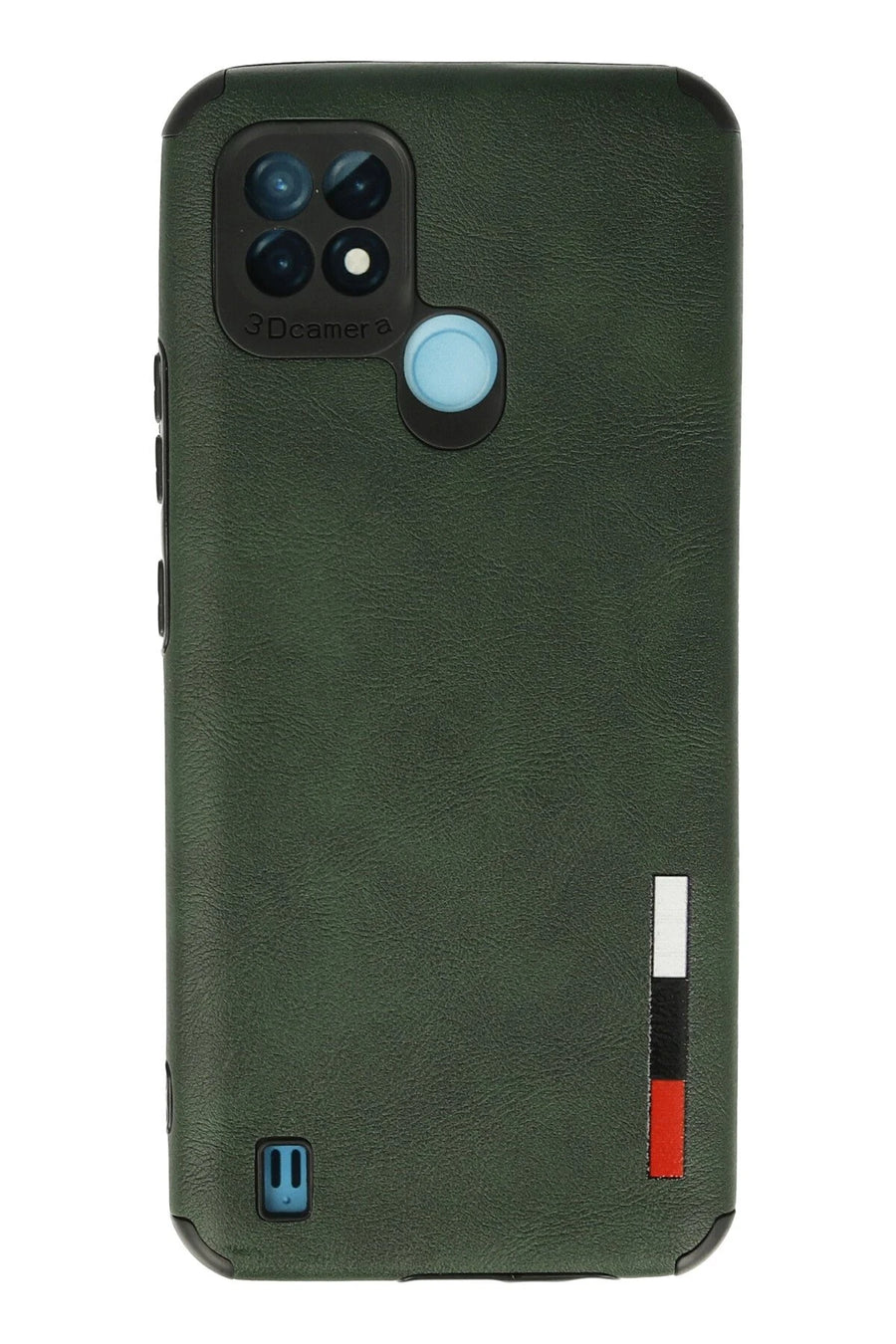 Newface Realme C21 Kılıf Loop Deri Silikon - Yeşil