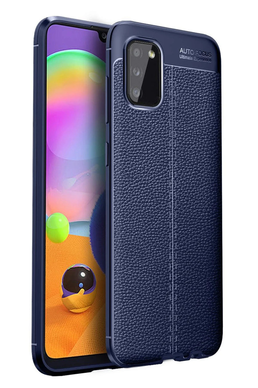 Newface Samsung Galaxy A02S Kılıf Auto Focus Kapak - Lacivert