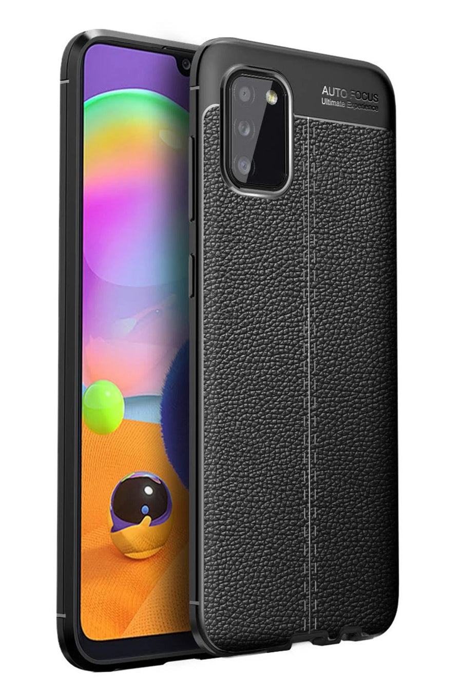 Newface Samsung Galaxy A03S Kılıf Auto Focus Kapak - Siyah