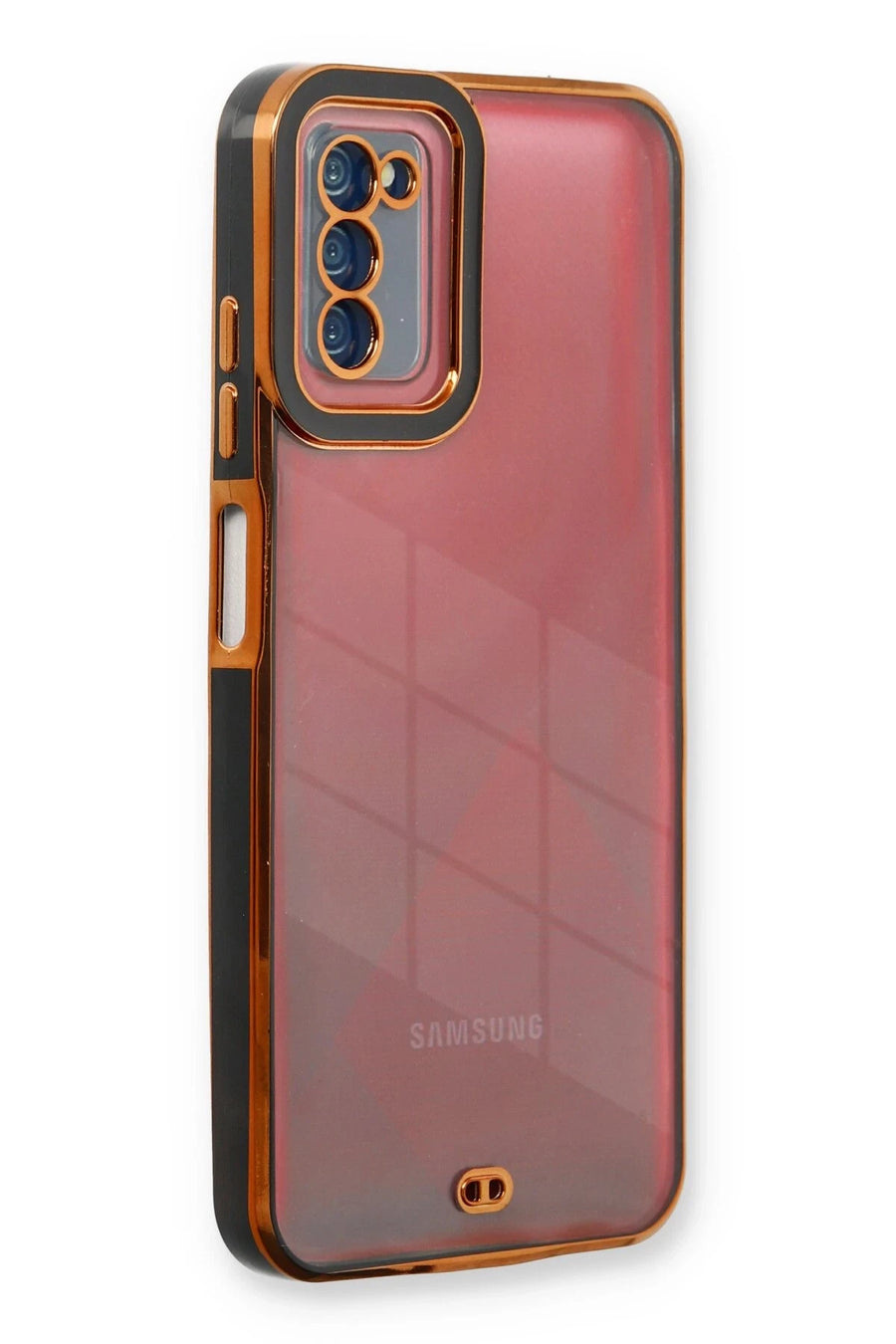 Newface Samsung Galaxy A03S Kılıf Liva Lens Silikon - Siyah