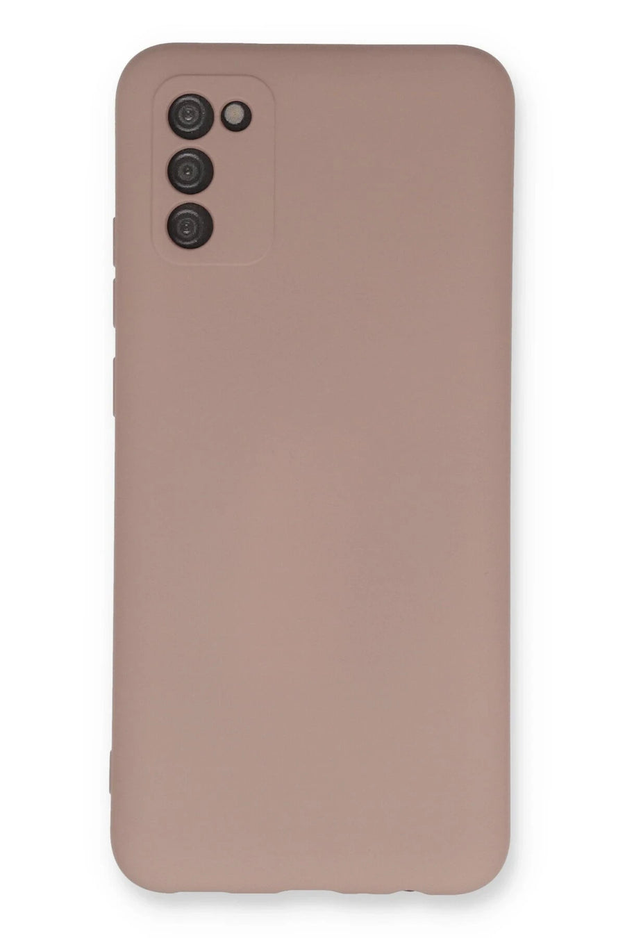 Newface Samsung Galaxy A03S Kılıf Nano içi Kadife Silikon - Pudra