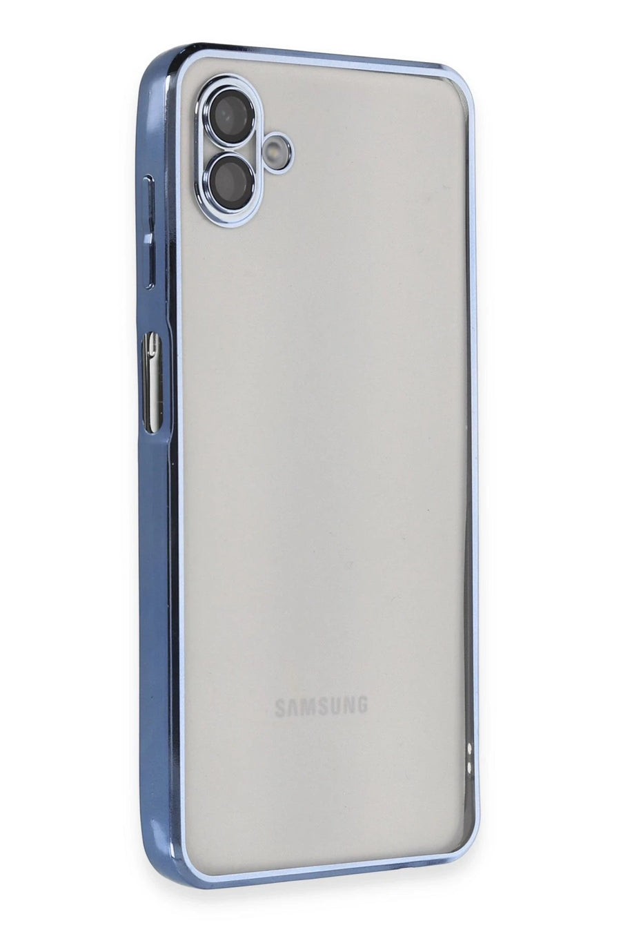 Newface Samsung Galaxy A04 Kılıf Razer Lensli Silikon - Açık Mavi