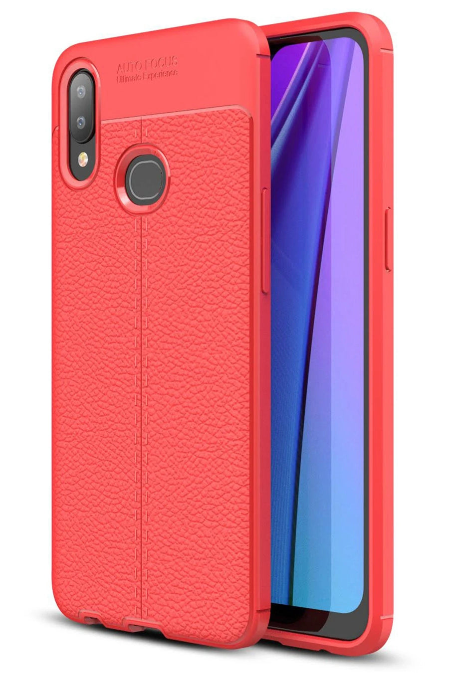 Newface Samsung Galaxy A10S Kılıf Auto Focus Kapak - Kırmızı