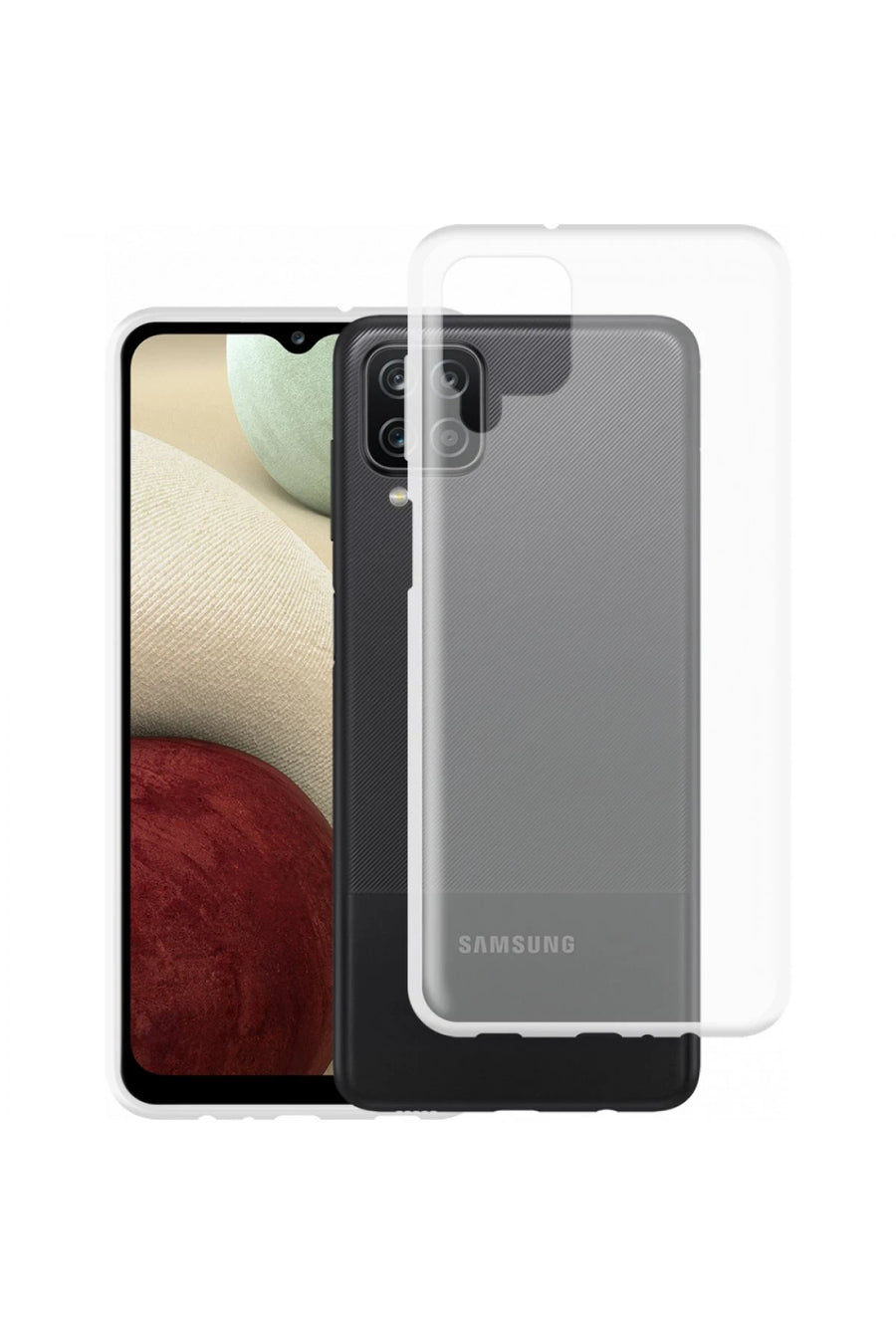 Newface Samsung Galaxy A12 Kılıf Lüx Şeffaf Silikon