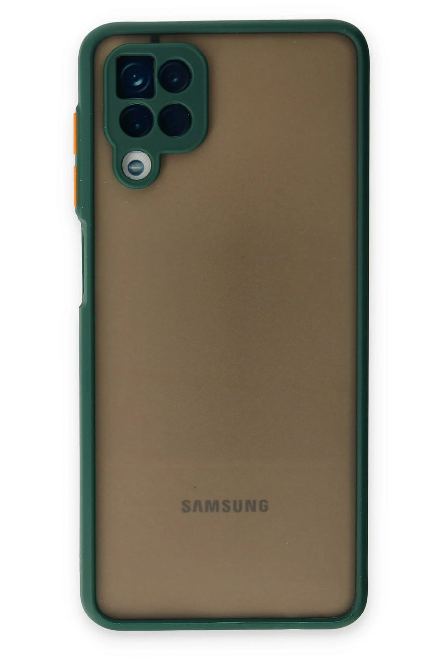 Newface Samsung Galaxy A12 Kılıf Montreal Silikon Kapak - Yeşil