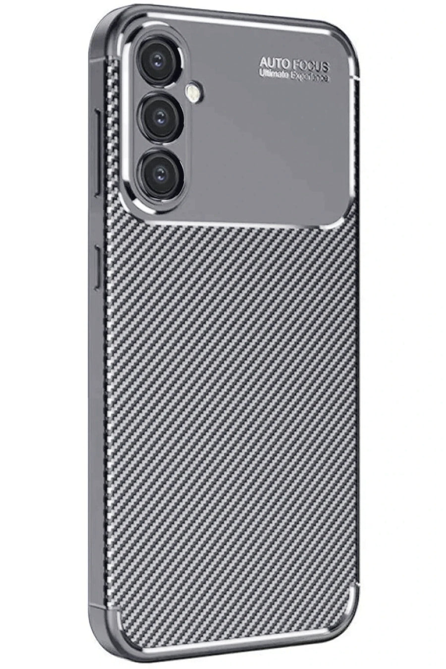 Newface Samsung Galaxy A16 5G Kılıf Auto Focus Karbon Kapak - Gri