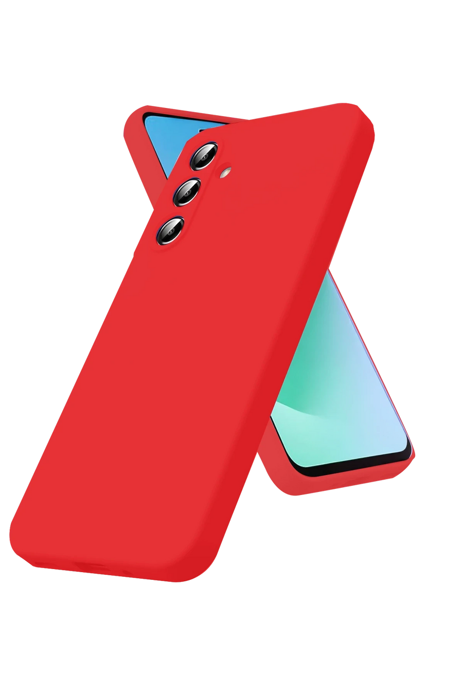 Newface Samsung Galaxy A17 5G Nano içi Kadife Silikon - Kırmızı
