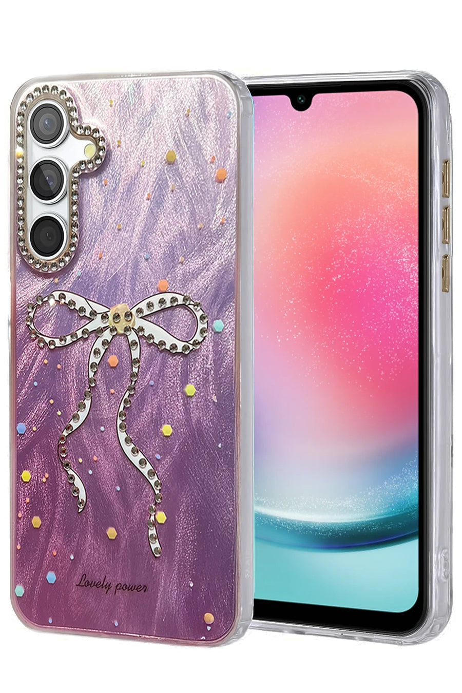 Newface Samsung Galaxy A24 4G Kılıf Blade Aynalı Desenli Kapak - Desen 1