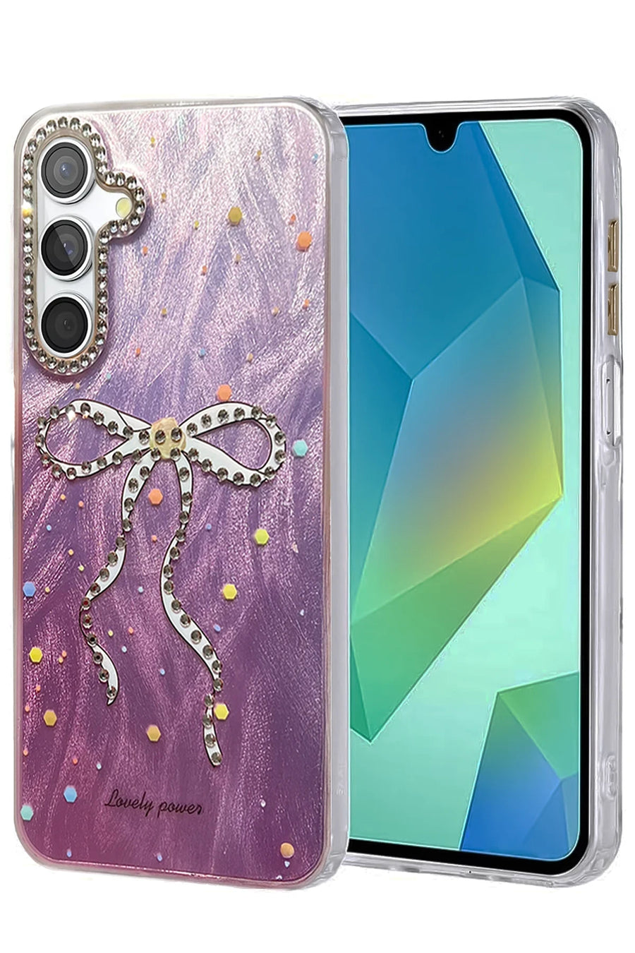 Newface Samsung Galaxy A25 5G Kılıf Blade Aynalı Desenli Kapak - Desen 1