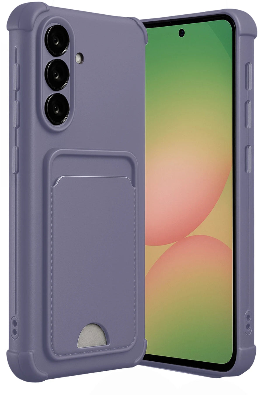 Newface Samsung Galaxy A36 Kılıf Kelvin Kartvizitli Silikon - Lila