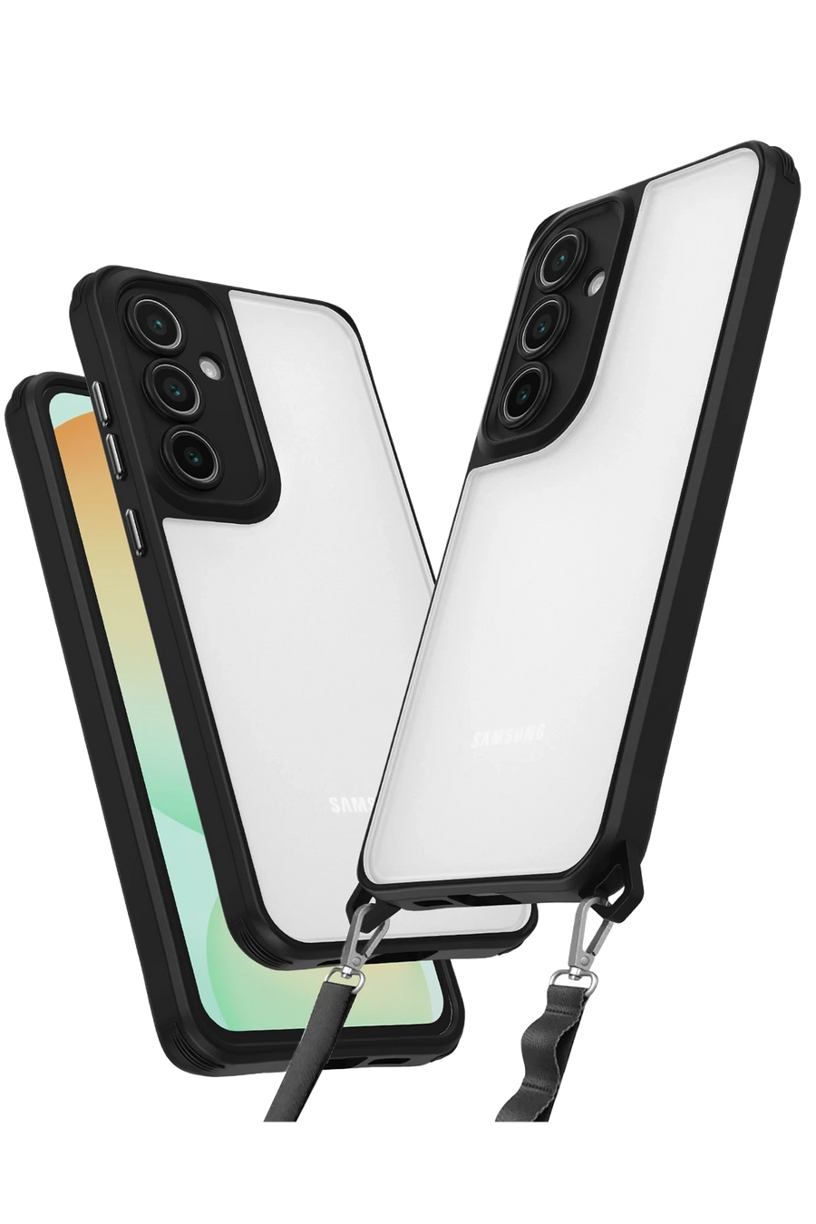 Newface Samsung Galaxy A36 Kılıf Penta Silikon Kılıf - Siyah