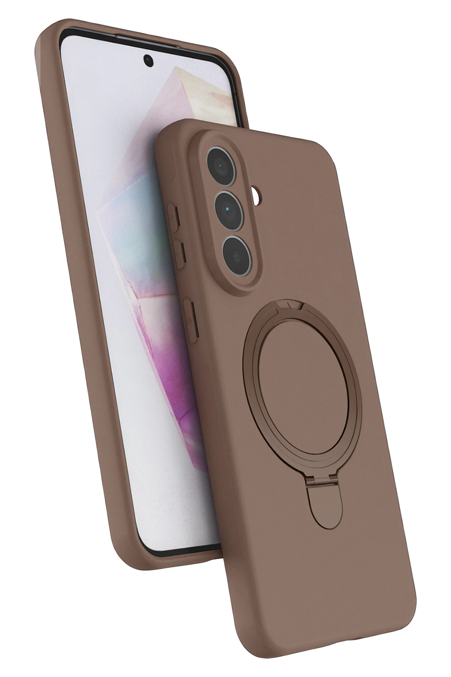 Newface Samsung Galaxy A57 5G Regal Magsafe Standlı Kapak - Çöl Titanyum
