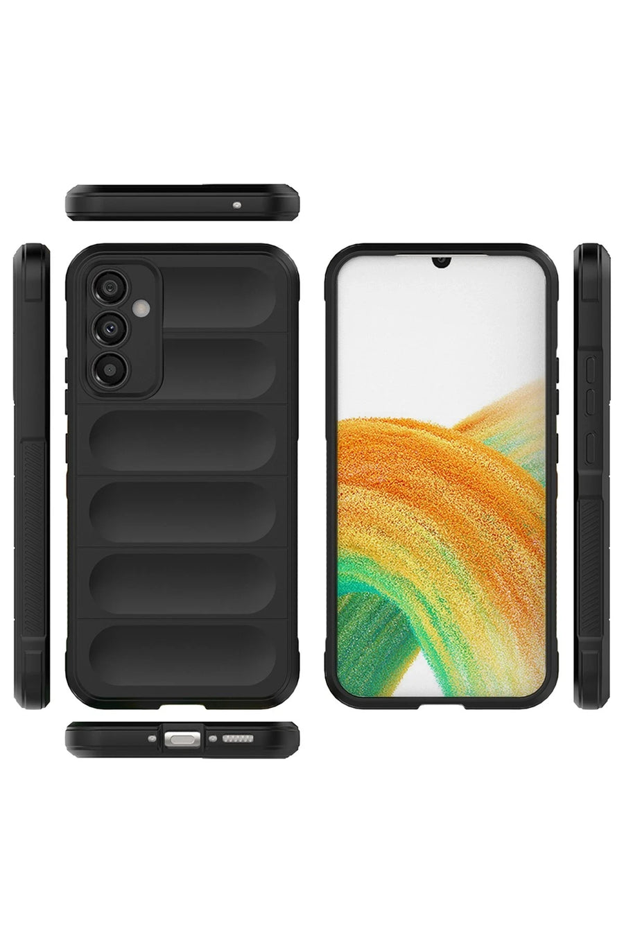 Newface Samsung Galaxy M34 5G Kılıf Optimum Silikon - Siyah