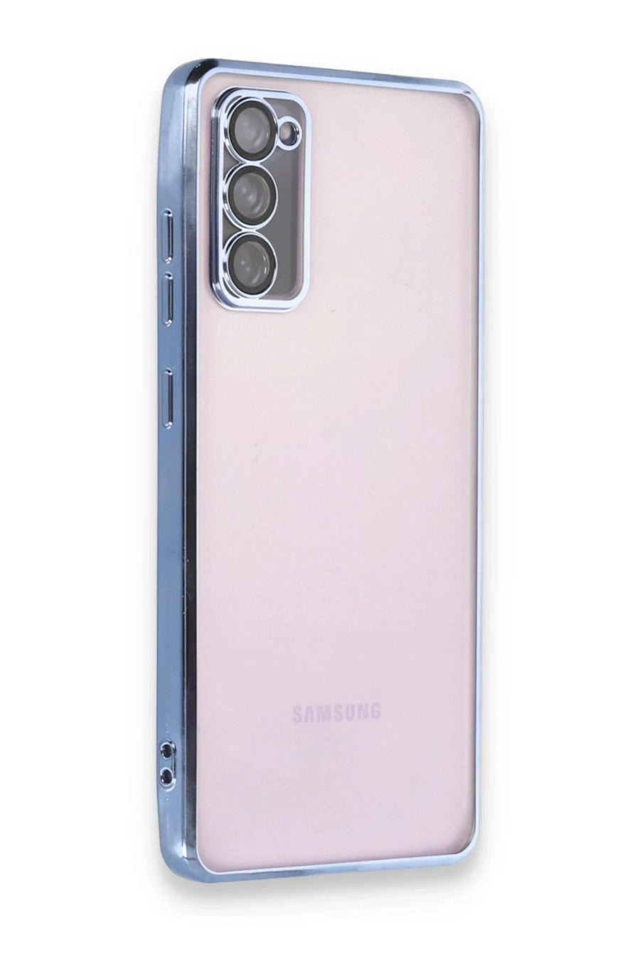 Newface Samsung Galaxy S20 FE Kılıf Razer Lensli Silikon - Açık Mavi