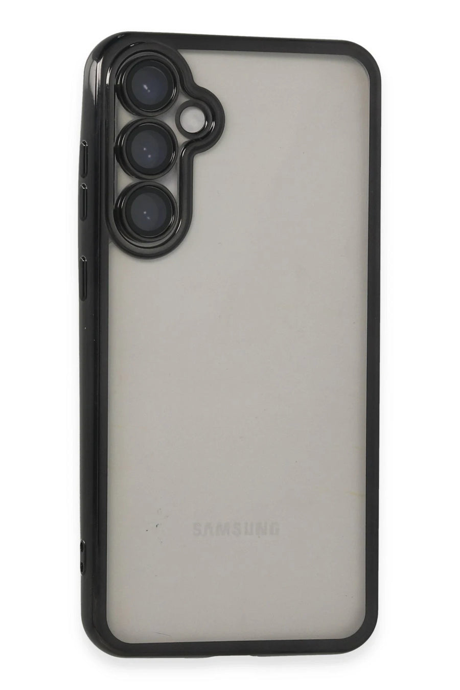Newface Samsung Galaxy S23 FE Kılıf Razer Lensli Silikon - Siyah