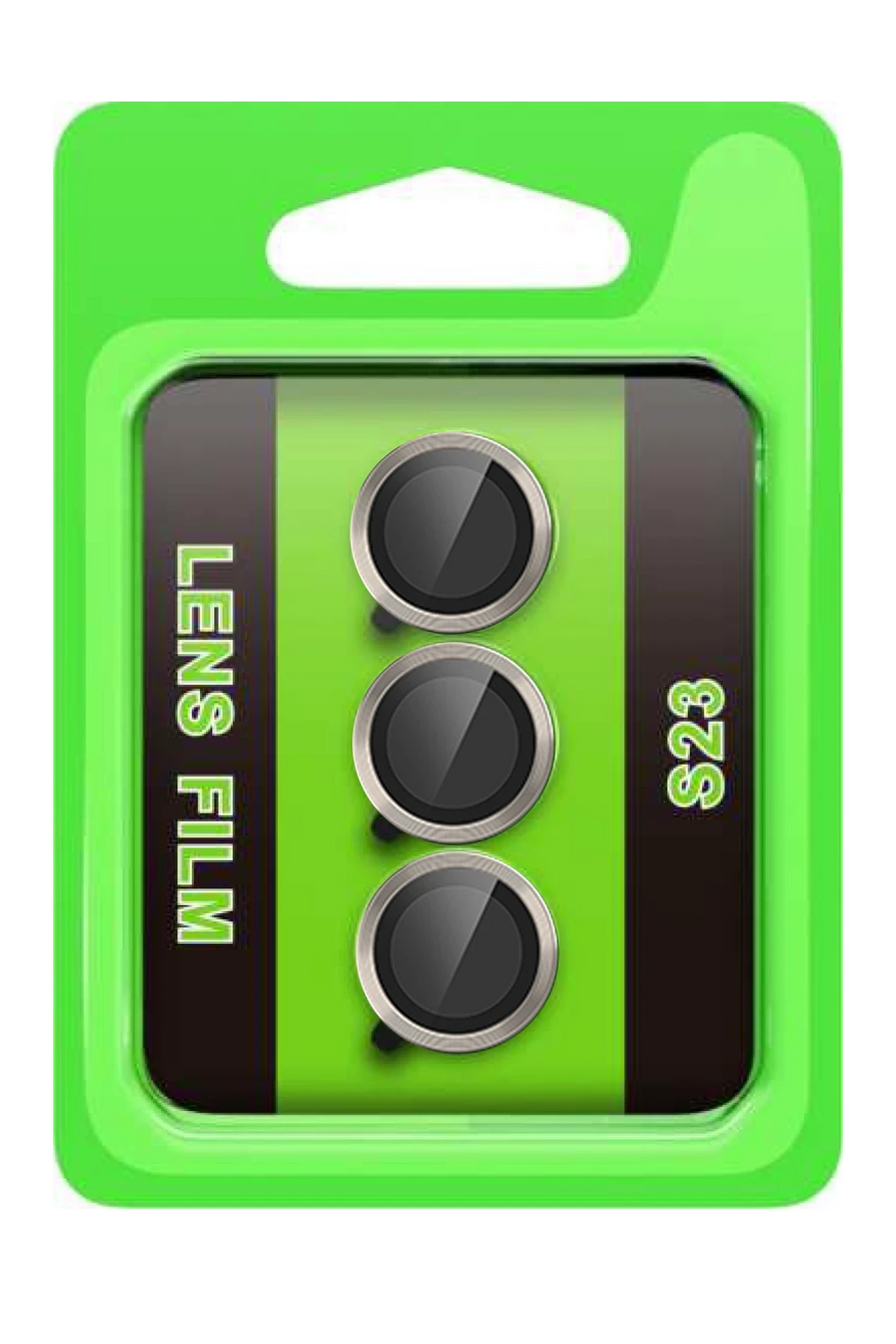 Newface Samsung Galaxy S23 Raze Metal Kamera Lens - Gri