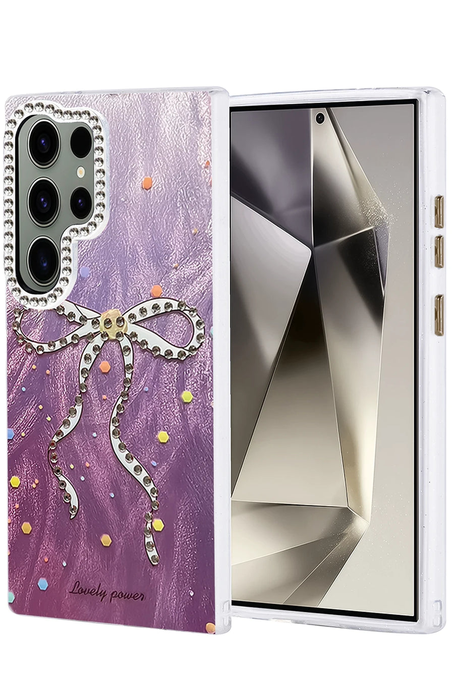 Newface Samsung Galaxy S24 Ultra Kılıf Blade Aynalı Desenli Kapak - Desen 1