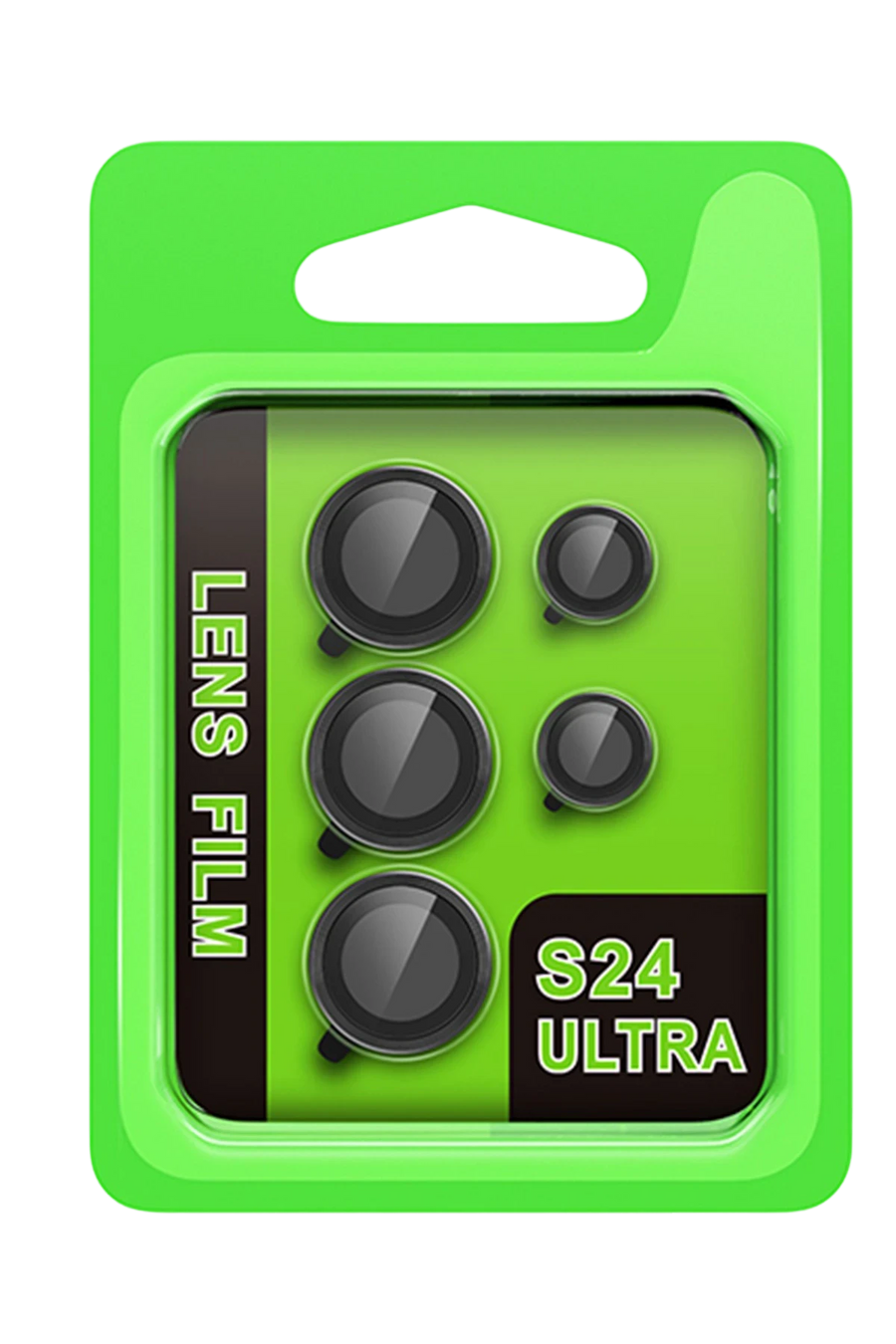 Newface Samsung Galaxy S24 Ultra Raze Metal Kamera Lens - Siyah