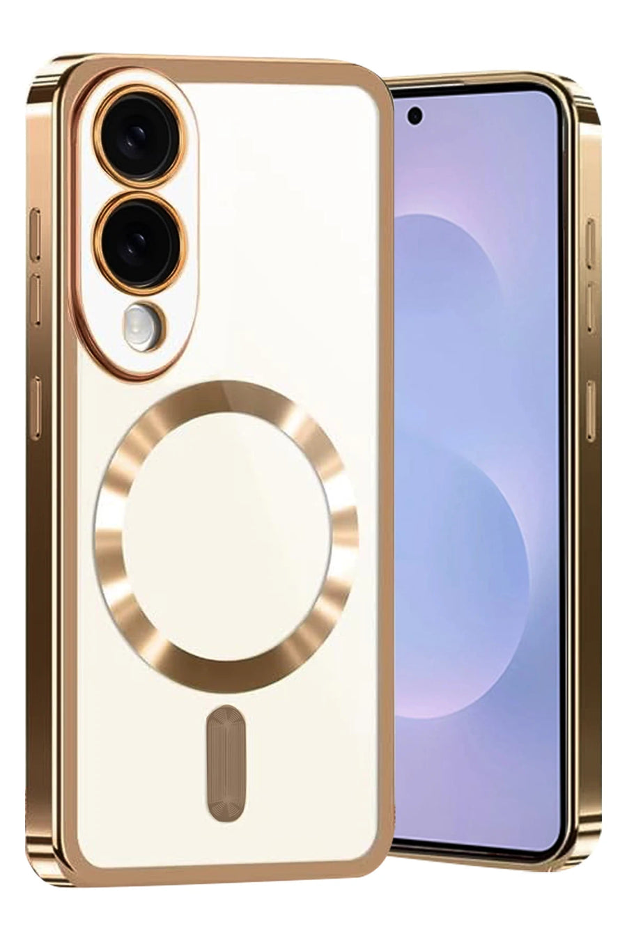 Newface Samsung Galaxy S25 Edge Kross Magneticsafe Kapak - Çöl Titanyum