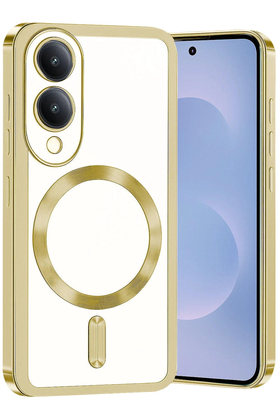 Newface Samsung Galaxy S25 Edge Kross Magneticsafe Kapak - Gold