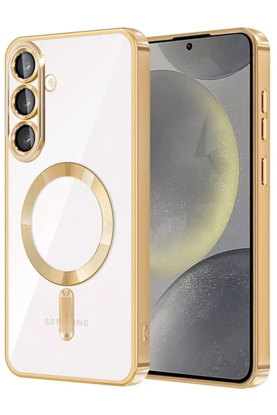 Newface Samsung Galaxy S25 FE Kross Magneticsafe Kapak - Gold