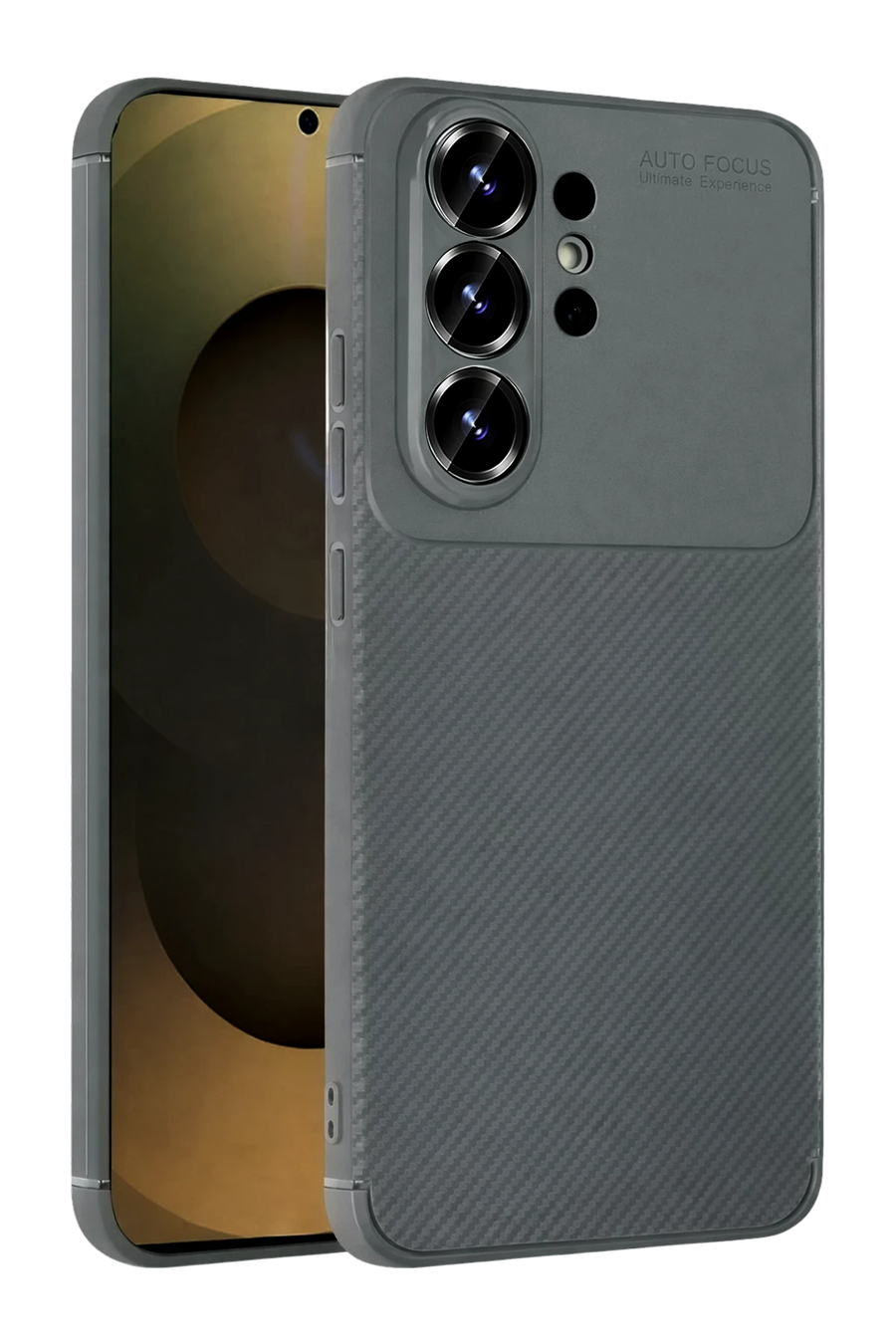 Newface Samsung Galaxy S26 Ultra Auto Focus Karbon Kapak - Gri