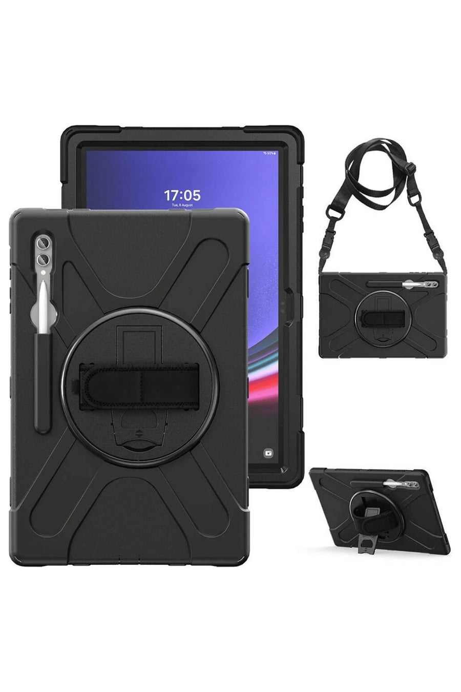 Newface Samsung Galaxy X930 Tab S11 Ultra 14.6 Kılıf Amazing Tablet Kapak - Siyah