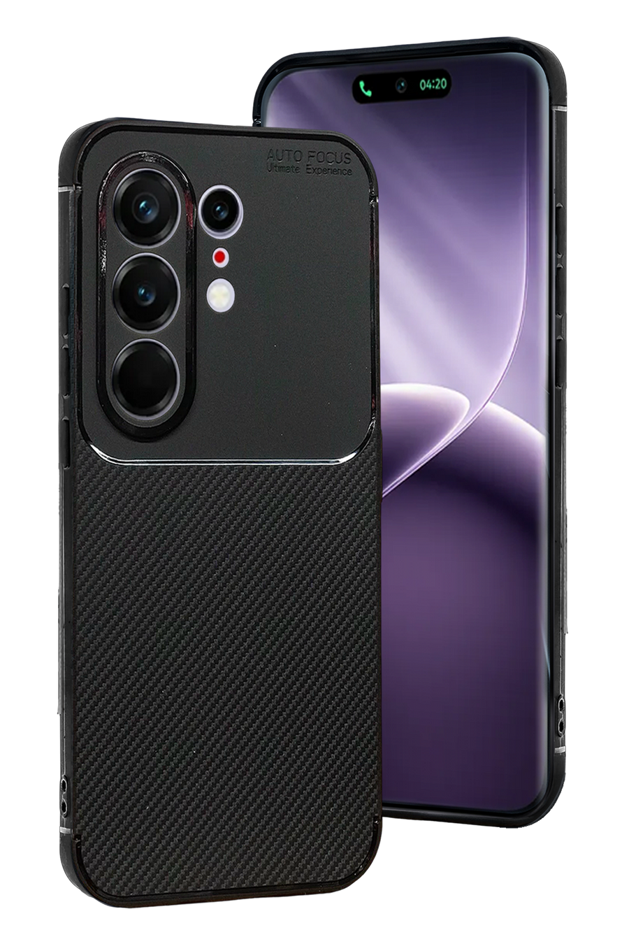 Newface Tecno Camon 50 Pro 5G Auto Focus Karbon Kapak - Siyah