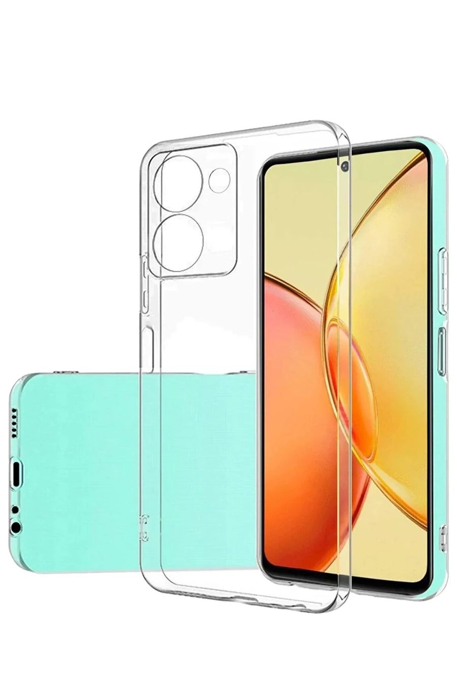 Newface Vivo Y36 Kılıf Lüx Şeffaf Silikon