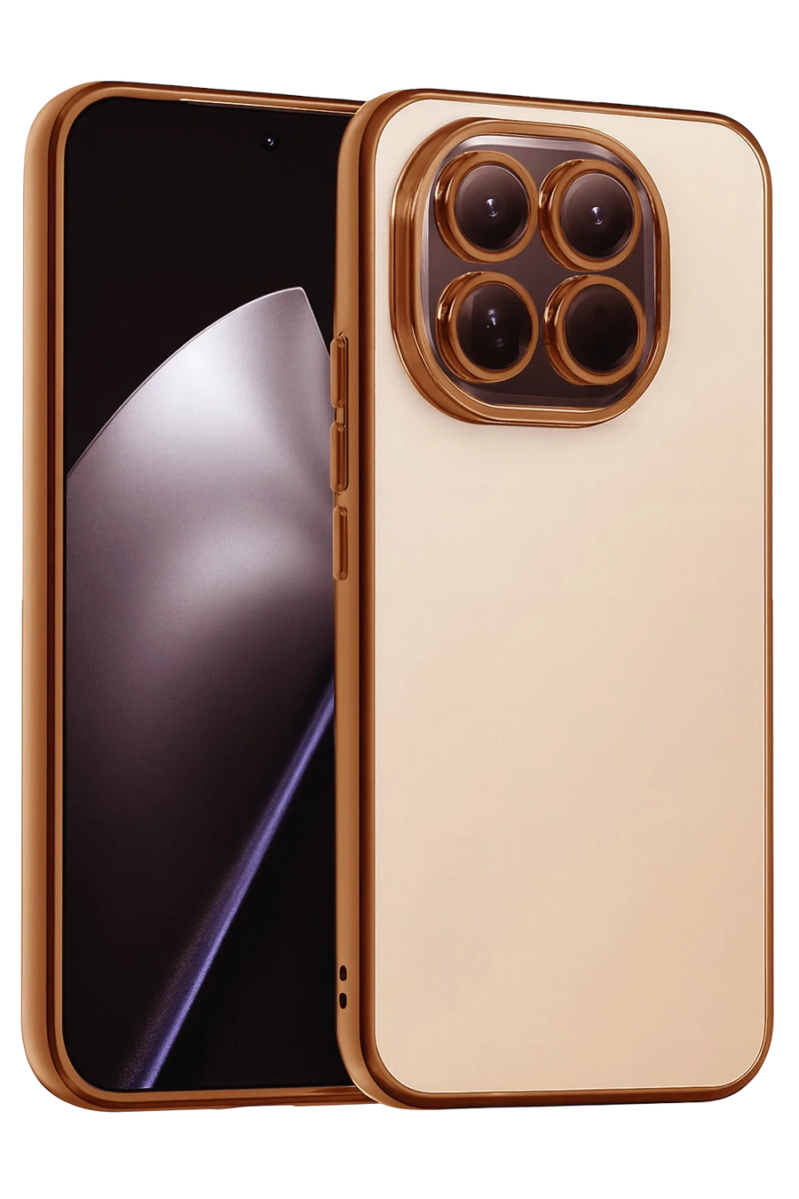 Newface Xiaomi Mi 15 Razer Lensli Silikon - Çöl Titanyum