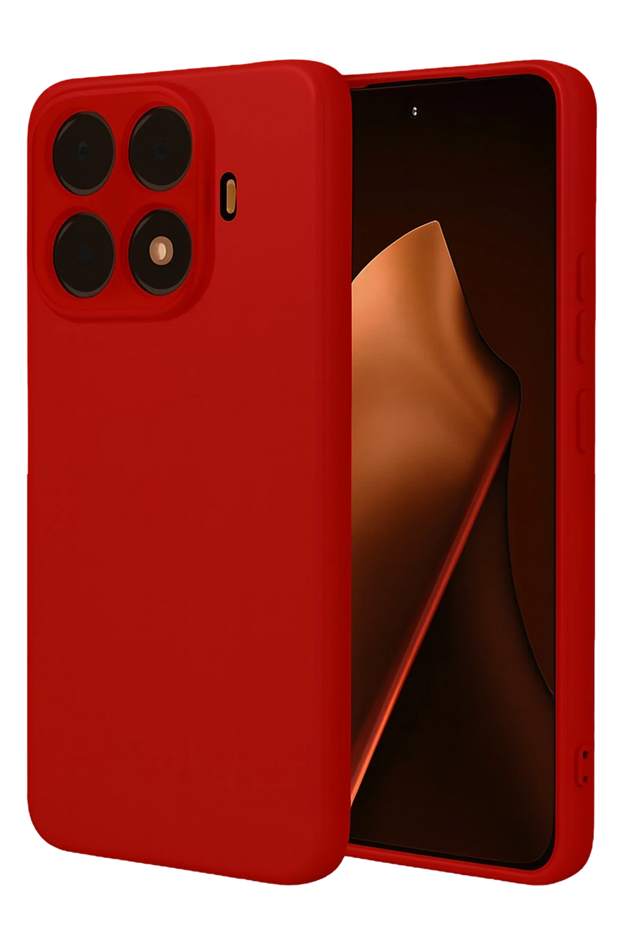 Newface Xiaomi Mi 15T Pro Nano içi Kadife Silikon - Kırmızı
