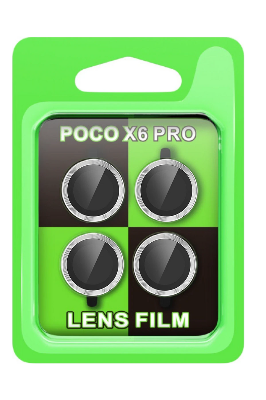 Newface Xiaomi Poco X6 Pro Raze Metal Kamera Lens - Gümüş