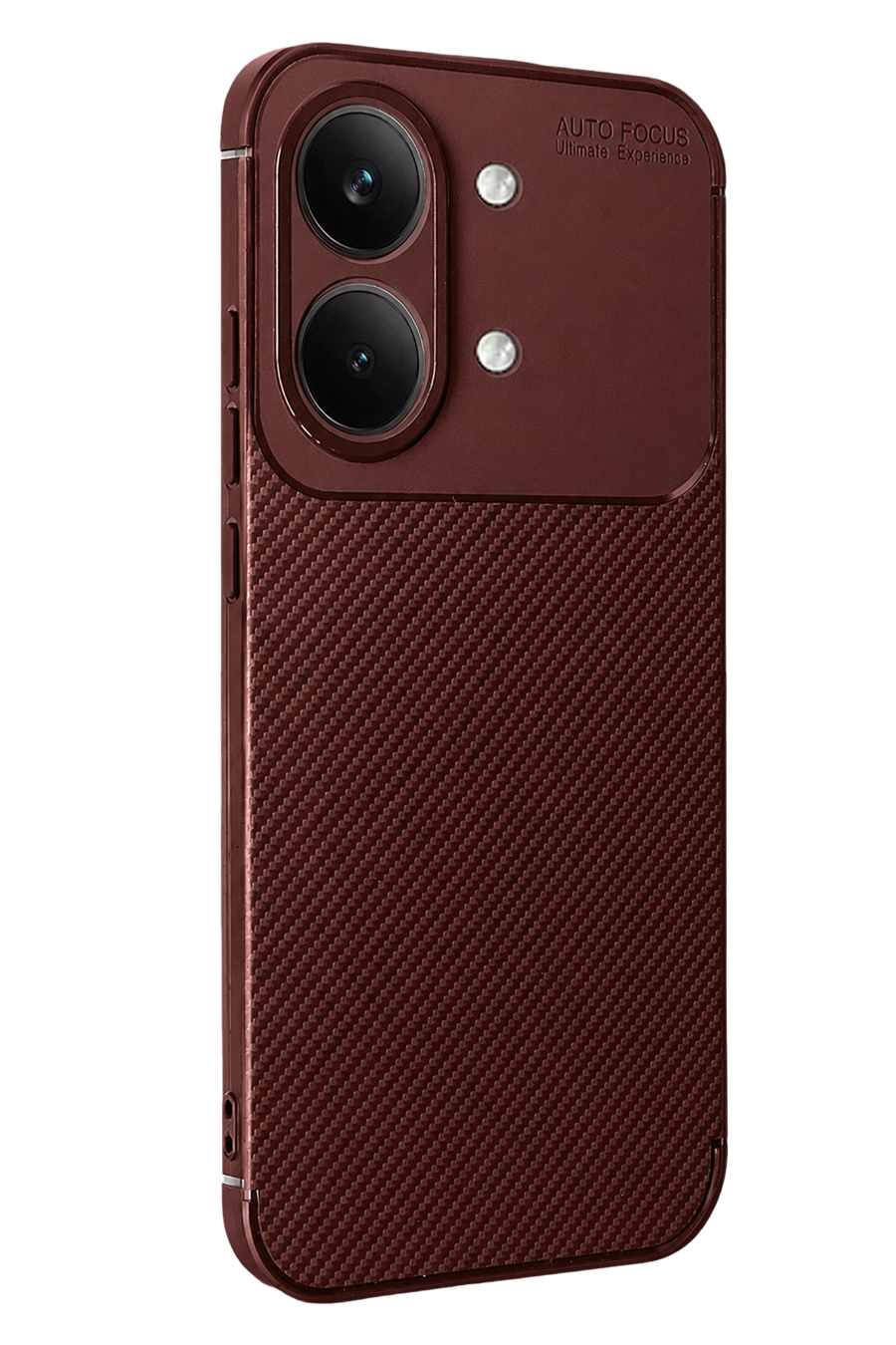 Newface Xiaomi Poco X8 Pro Max Auto Focus Karbon Kapak - Bordo