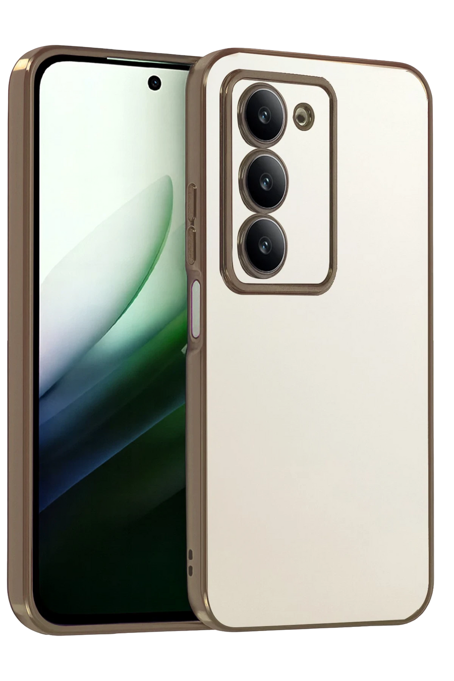 Newface Xiaomi Redmi 15 4G Razer Lensli Silikon - Çöl Titanyum