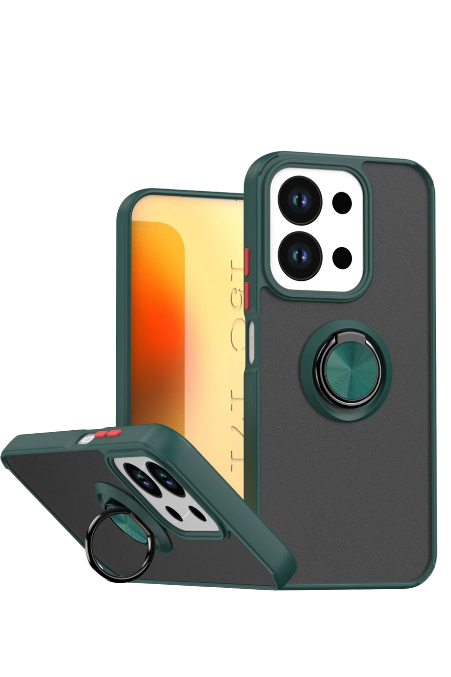 Newface Xiaomi Redmi 15C 4G Montreal Yüzüklü Silikon Kapak - Yeşil