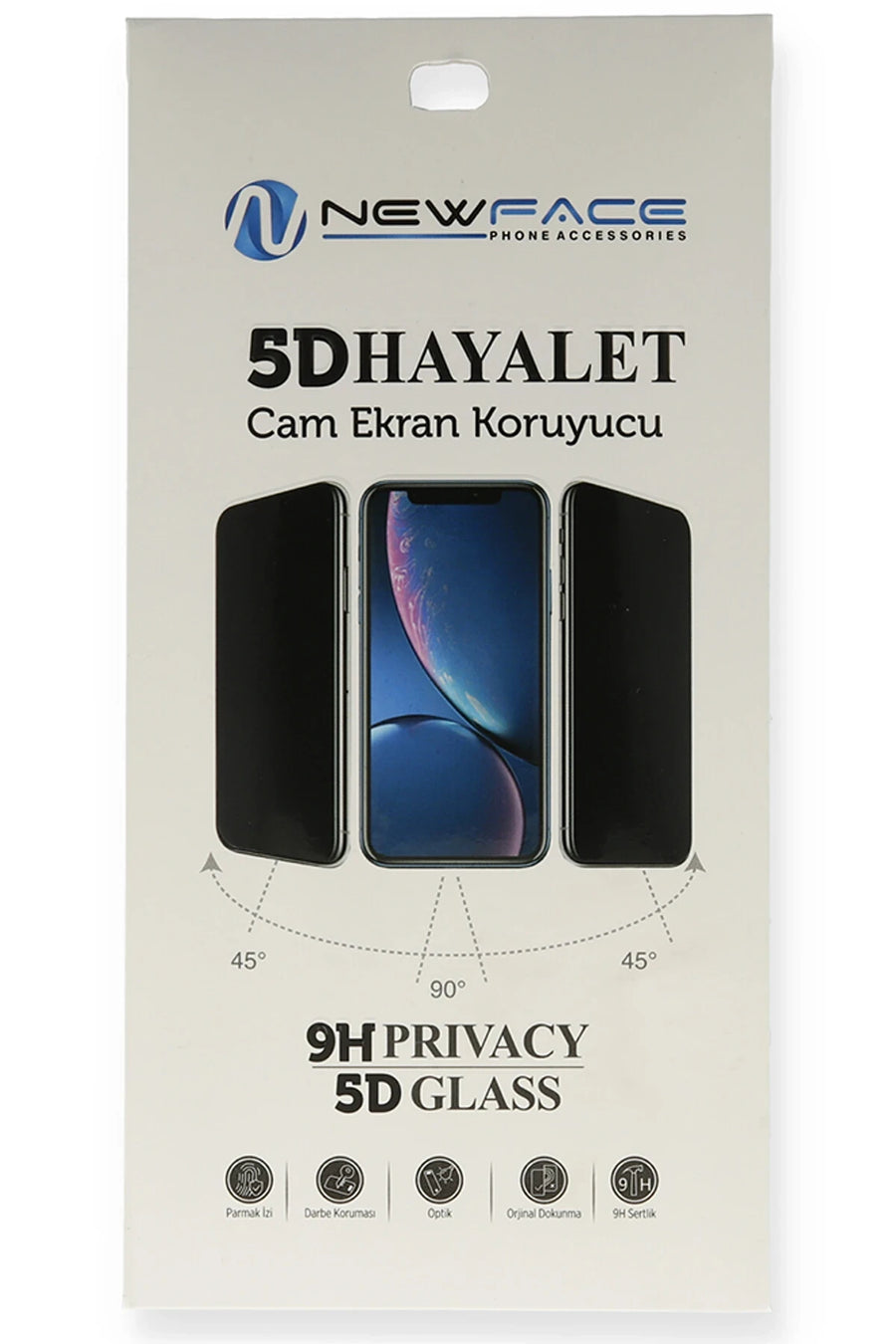 Newface Xiaomi Redmi 9A 5D Hayalet Cam Ekran Koruyucu