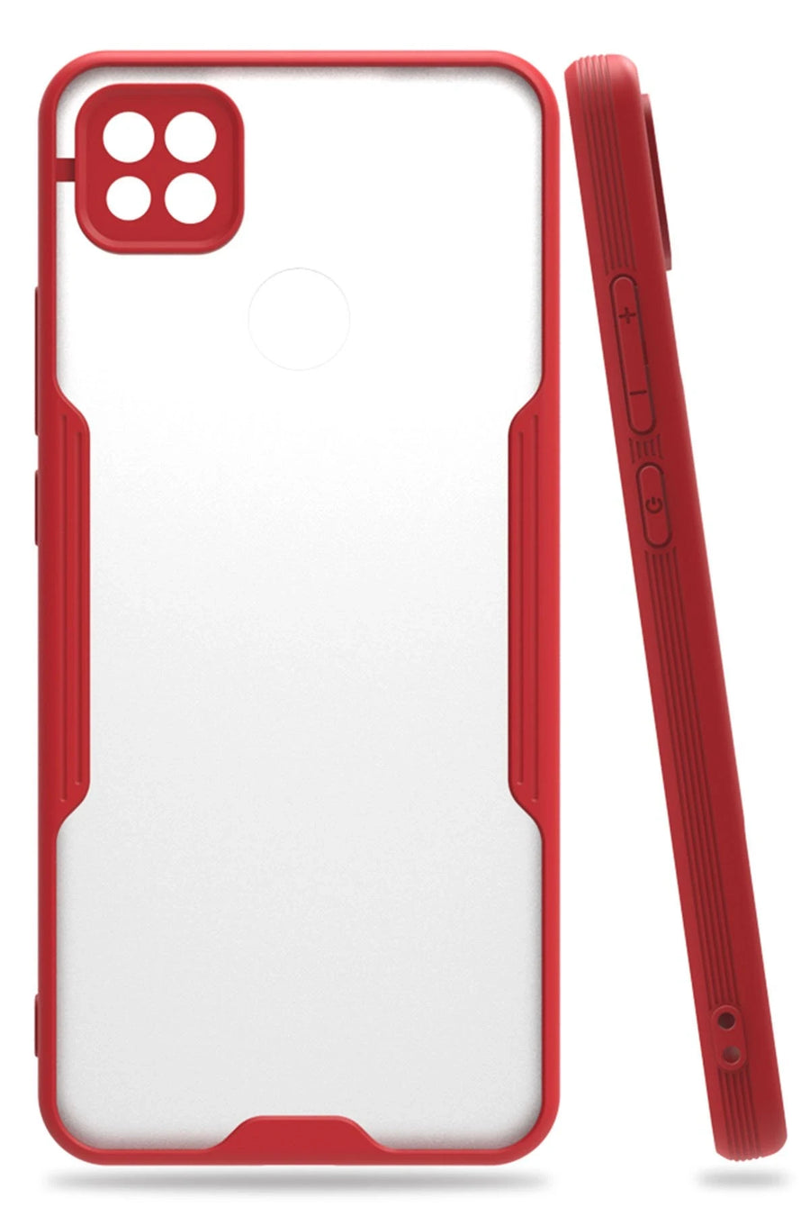 Newface Xiaomi Redmi 9C Kılıf Platin Silikon - Kırmızı