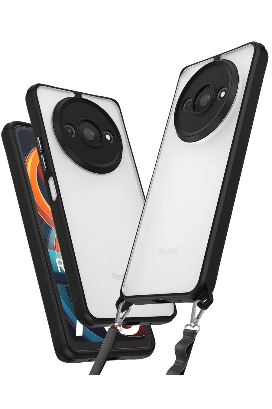 Newface Xiaomi Redmi A3 4G Kılıf Penta Silikon Kılıf - Siyah