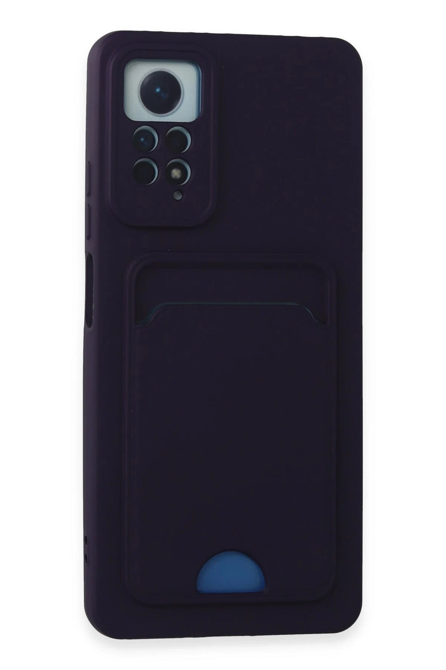Newface Xiaomi Redmi Note 11 Pro Kılıf Kelvin Kartvizitli Silikon - Derin Mor