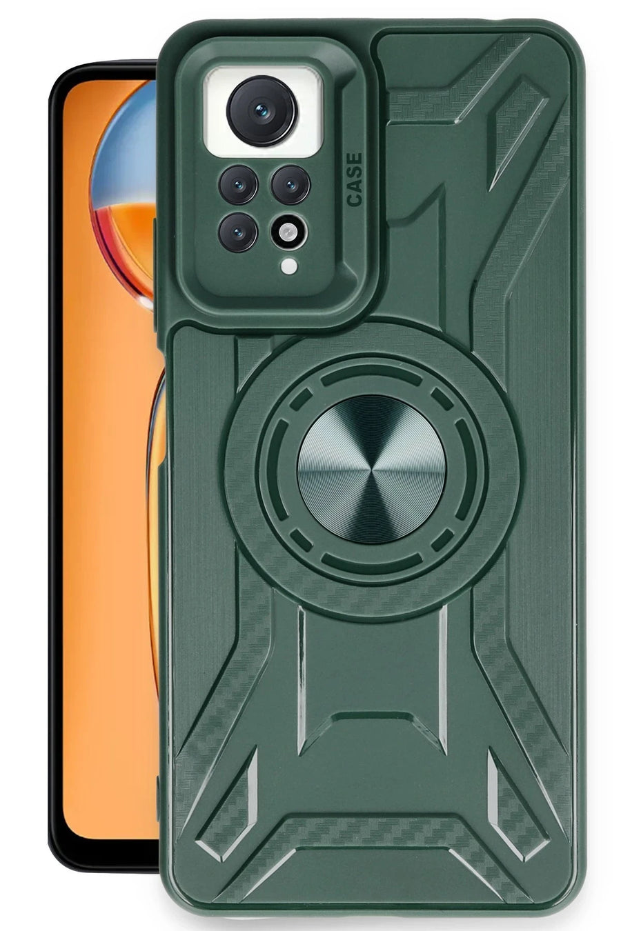Newface Xiaomi Redmi Note 12 Pro 4G Kılıf Lincoln Silikon - Koyu Yeşil