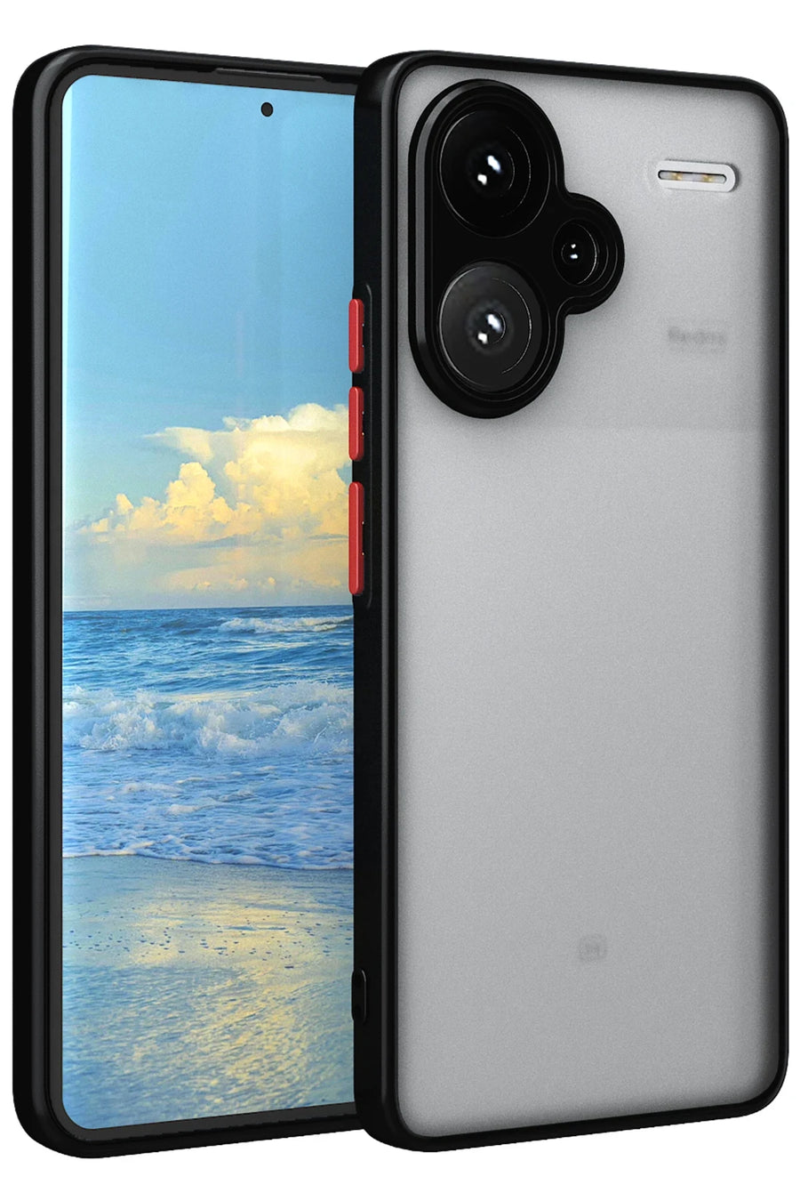 Newface Xiaomi Redmi Note 13 Pro Plus Kılıf Montreal Silikon Kapak - Siyah