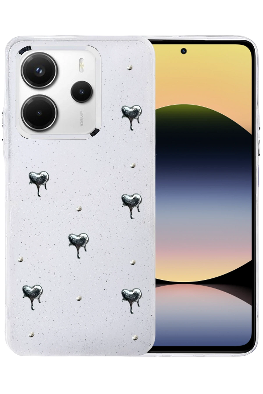Newface Xiaomi Redmi Note 14 4G Fiyonk Desenli Kapak - Desen 1