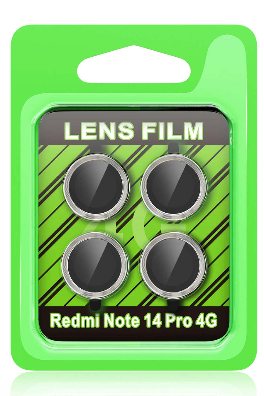 Newface Xiaomi Redmi Note 14 Pro 4G Raze Metal Kamera Lens - Natural Grey