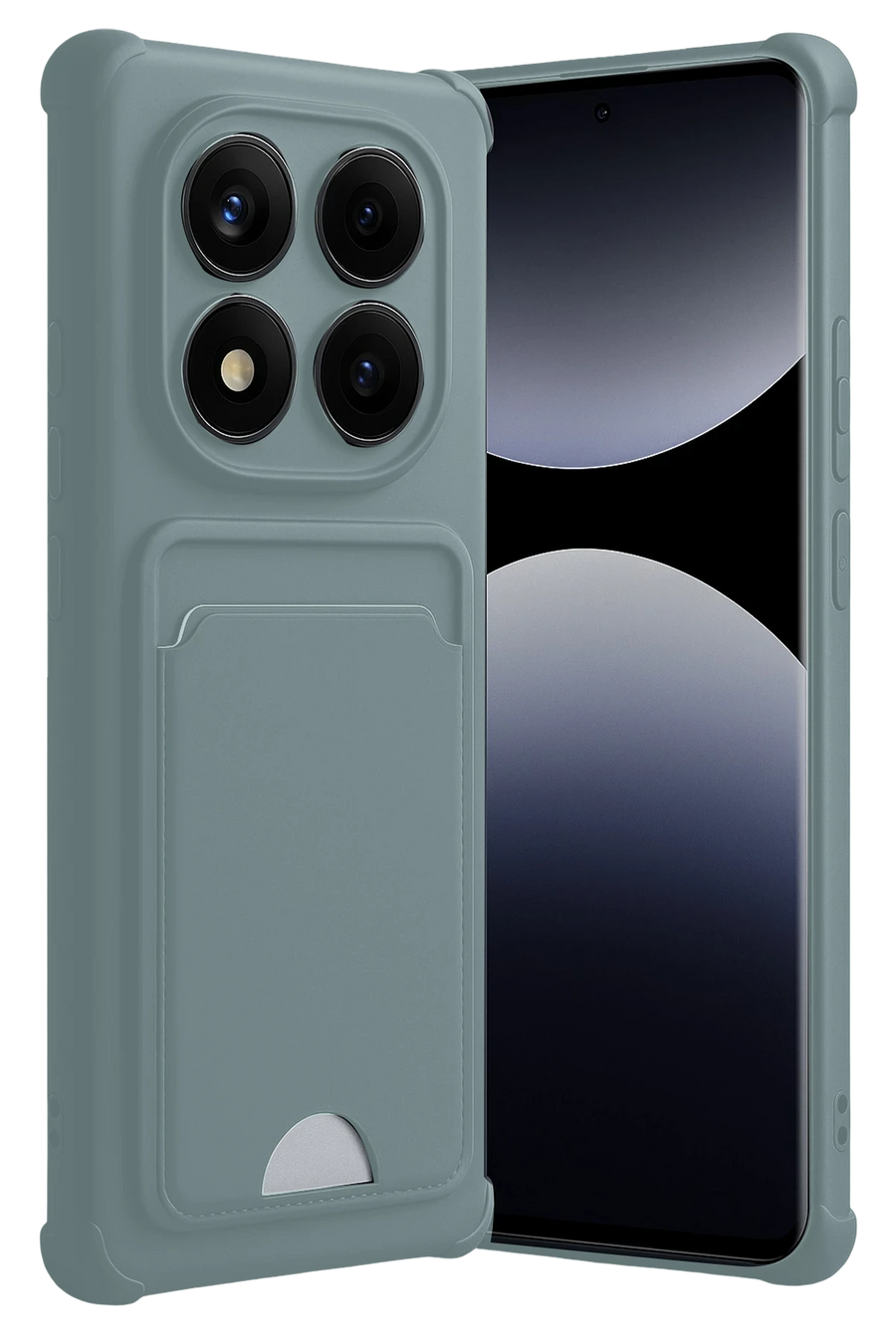Newface Xiaomi Redmi Note 14 Pro 5G Kelvin Kartvizitli Silikon - Açık Yeşil