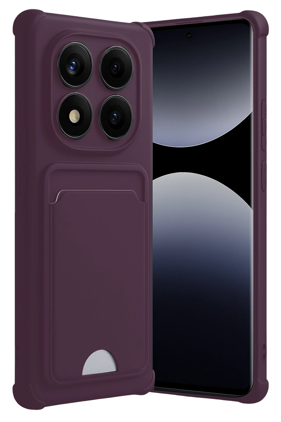 Newface Xiaomi Redmi Note 14 Pro Plus Kelvin Kartvizitli Silikon - Derin Mor
