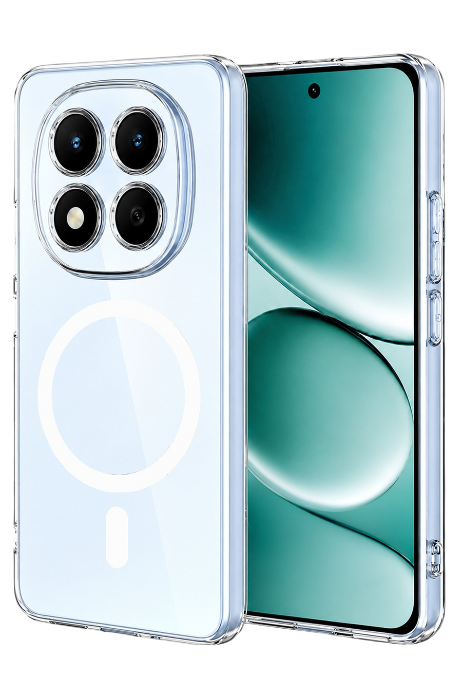 Newface Xiaomi Redmi Note 15 Pro 5G Combo Sert Şeffaf Magsafe Kapak - Şeffaf