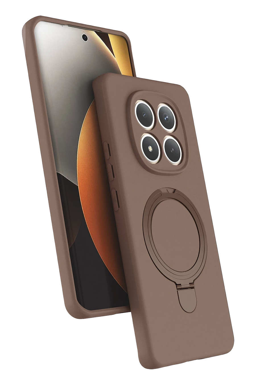 Newface Xiaomi Redmi Note 15 Pro 5G Regal Magsafe Standlı Kapak - Çöl Titanyum