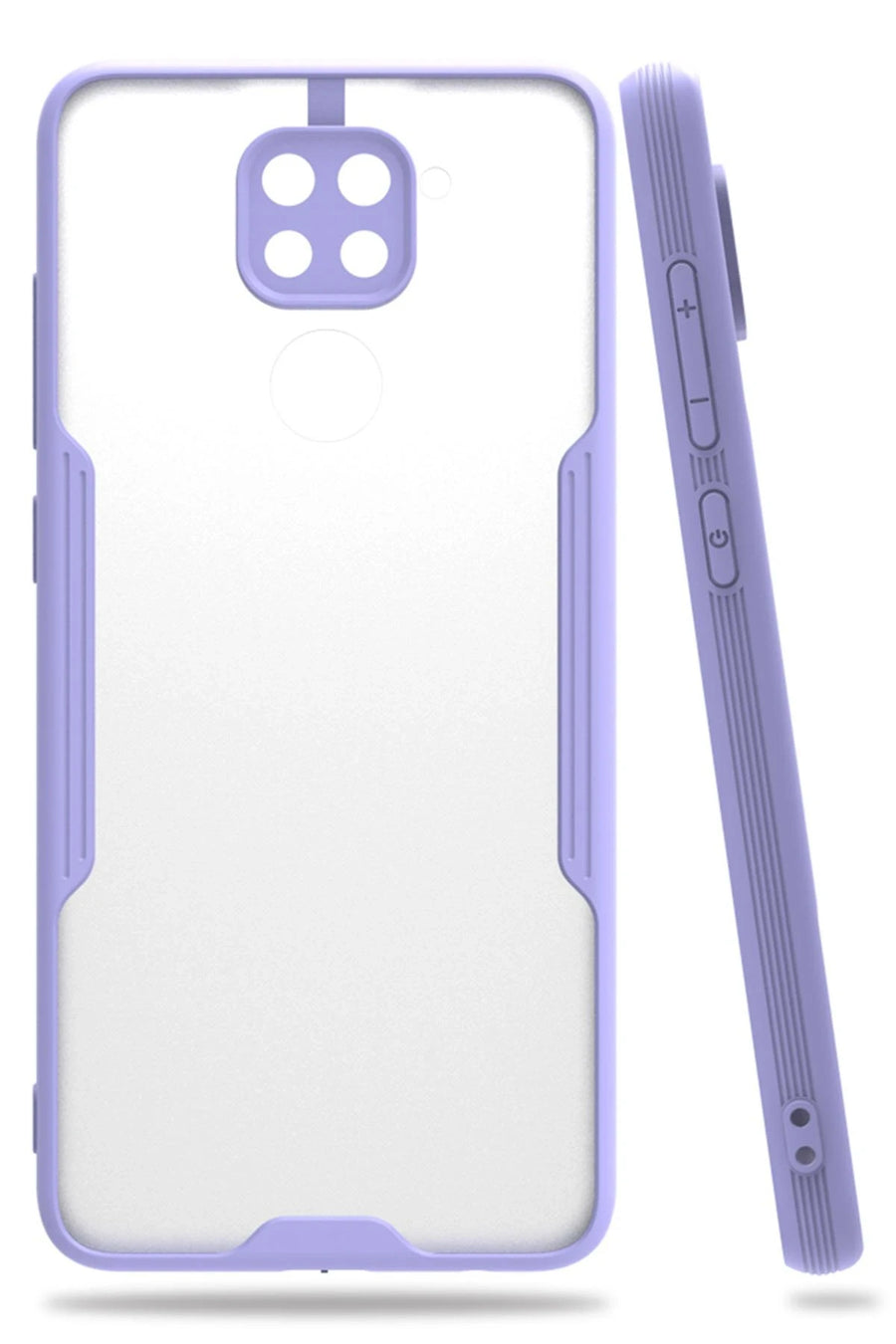 Newface Xiaomi Redmi Note 9 Kılıf Platin Silikon - Lila