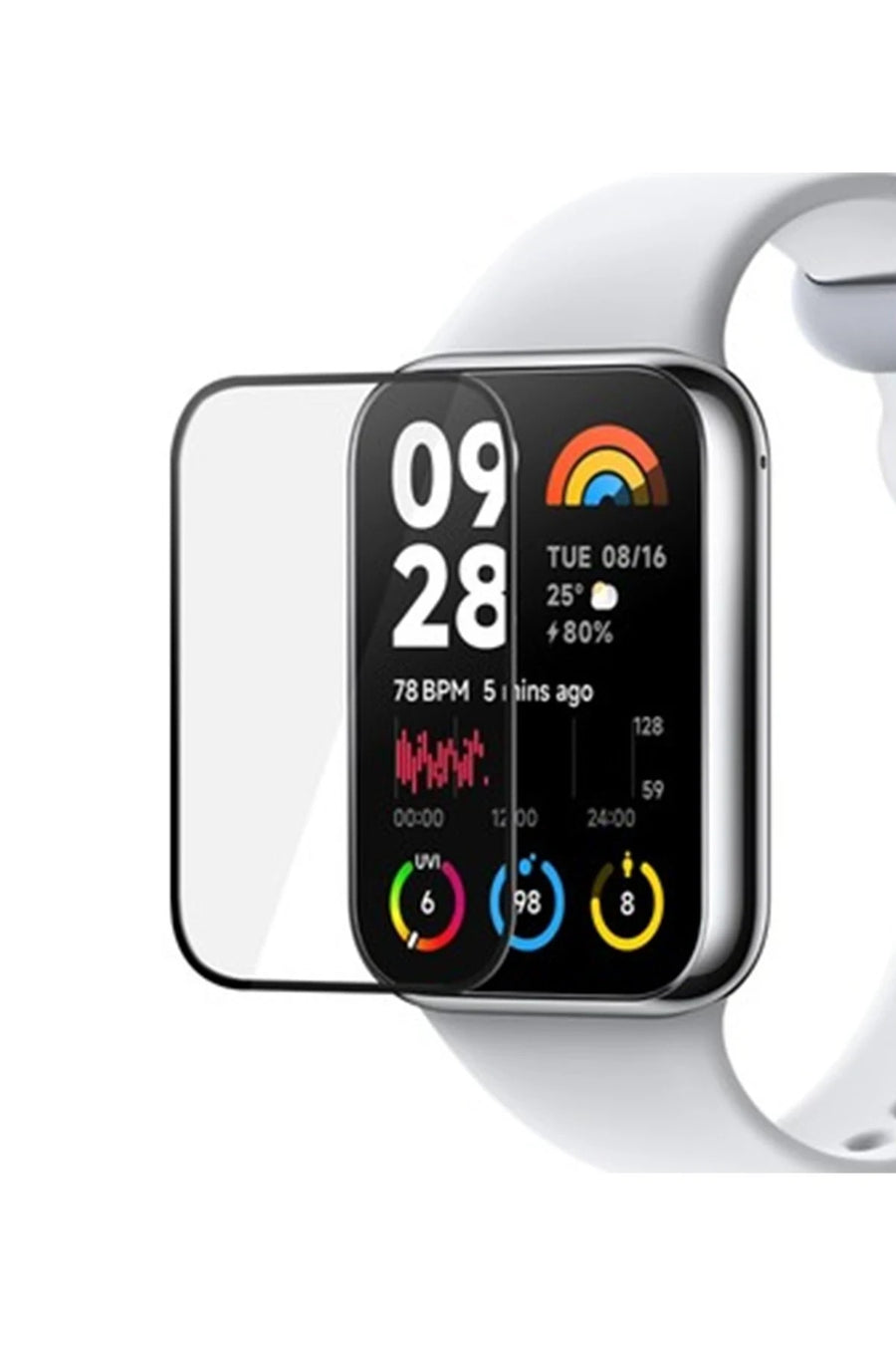 Newface Xiaomi Smart Band 8 Pro Polymer Nano Ekran Koruyucu - Şeffaf