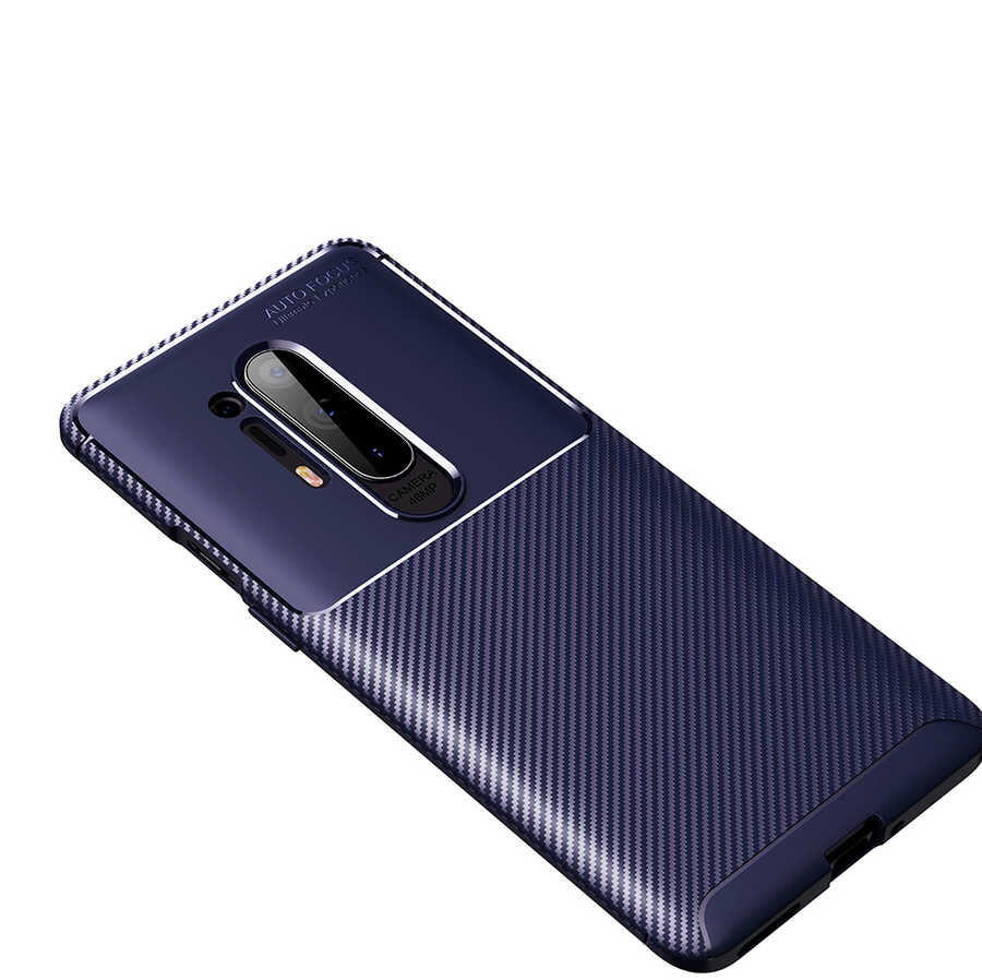 One Plus 8 Pro Kılıf Zore Negro Silikon Kılıf - Lacivert